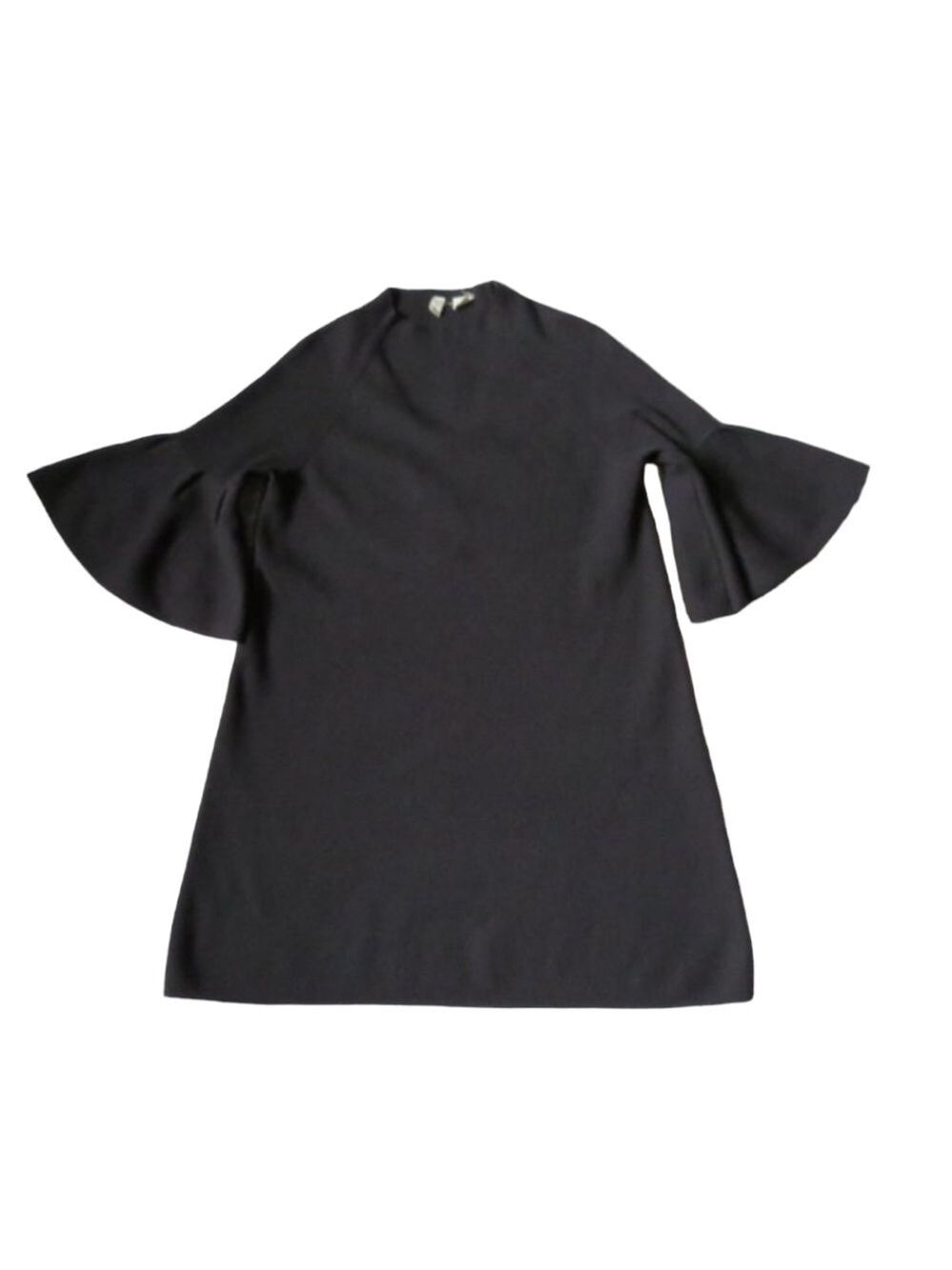 Anthropologie MOTH Bell Sleeve Sweater Dress Black Size S